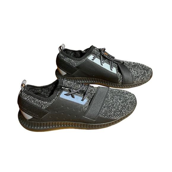 Under Armour Men Size 10.5 Threadborne Shift Gray Black Running Shoes Sneakers - Picture 1 of 7